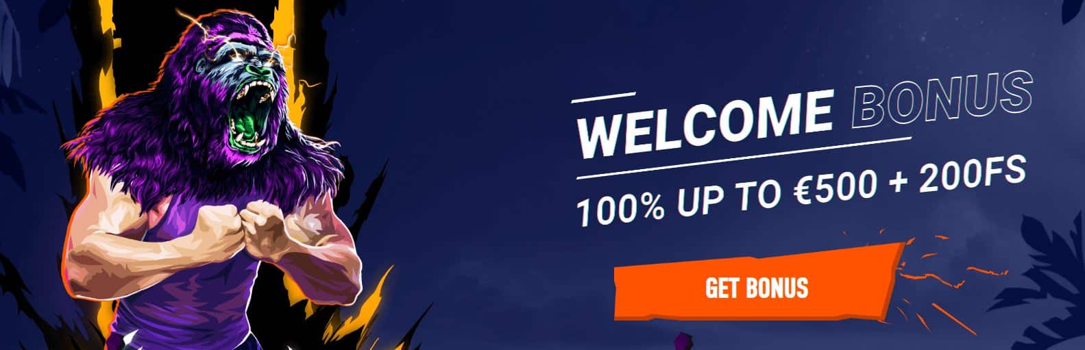 Betinia velkomstbonus – welcome offer banner (100% op til bonus)